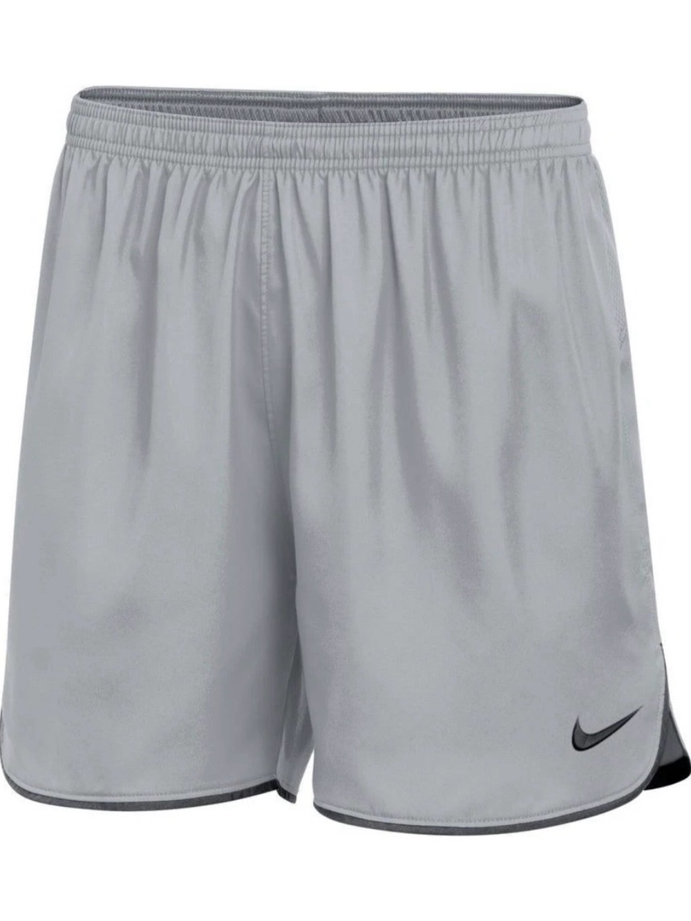 Nike Dri-Fit Athletic Slim Fit Soccer Shorts Grey Drawstring Waist Women's Large